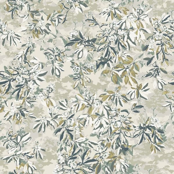 Green Botanical Repeat — original textile pattern for botanical licensing