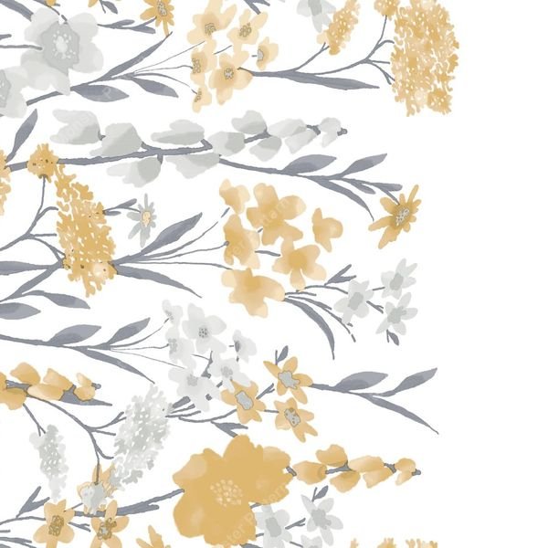 Watercolor Floral Repeat — original textile pattern for floral licensing