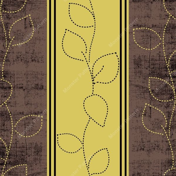 Leaf Vine Stripe Pattern — original textile pattern for floral licensing