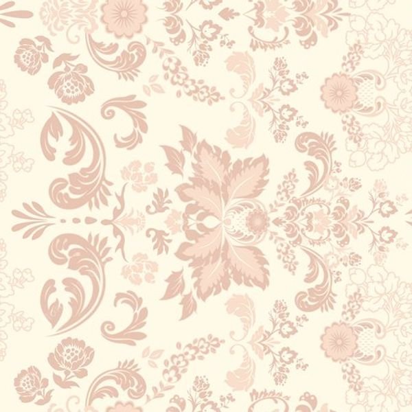 Symmetrical Floral Damask — original textile pattern for floral licensing