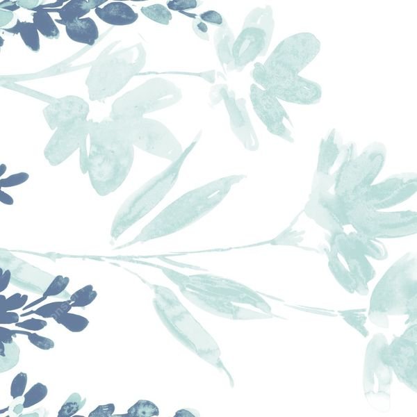 Watercolor Floral Branches — original textile pattern for floral licensing