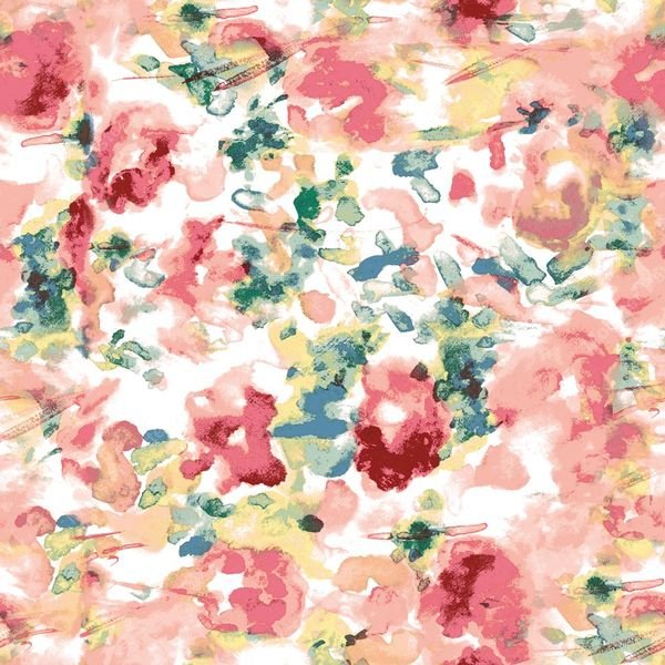 Watercolor Floral Repeat — original textile pattern for floral licensing