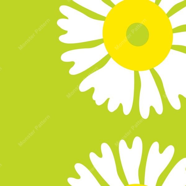 Daisy Floral Pattern — original textile pattern for floral licensing