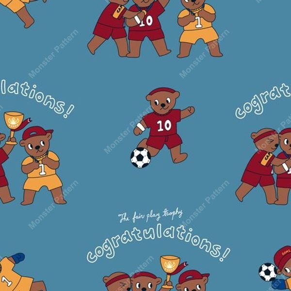 Circus Elephants Pattern — original textile pattern for nursery licensing
