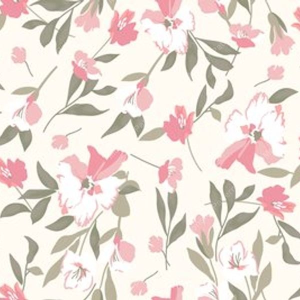 Small Floral Repeat Pattern — original textile pattern for floral licensing