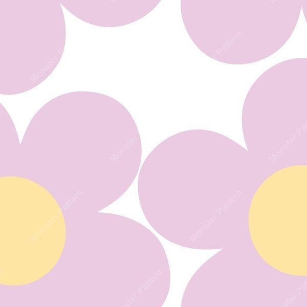 Purple Flower Repeat Pattern — original textile pattern for floral licensing