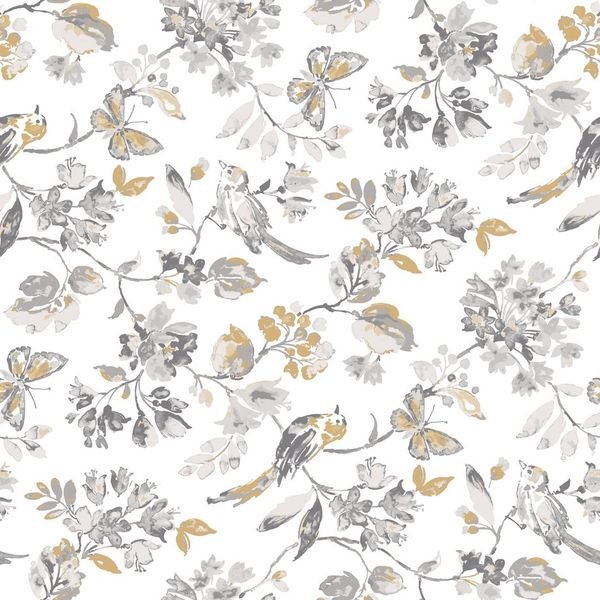 Floral Botanical Repeat — original textile pattern for nursery licensing