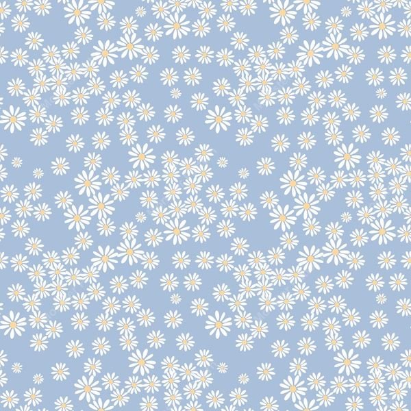 Small White Floral Pattern — original textile pattern for floral licensing