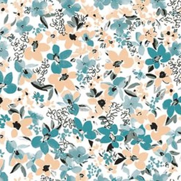 Small Floral Repeat Pattern — original textile pattern for floral licensing