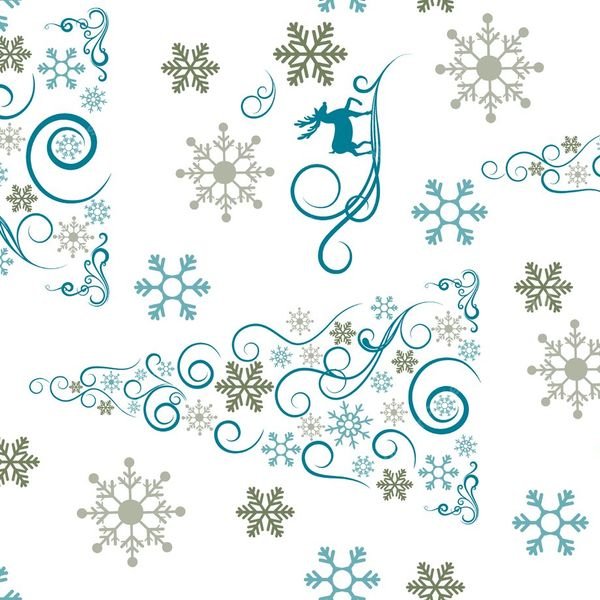 Winter Holiday Pattern — original textile pattern for tabletop licensing