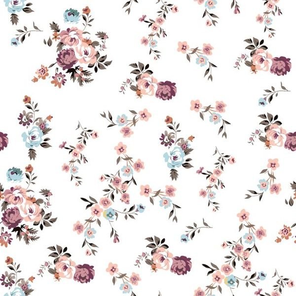 Floral Repeat Pattern — original textile pattern for floral licensing