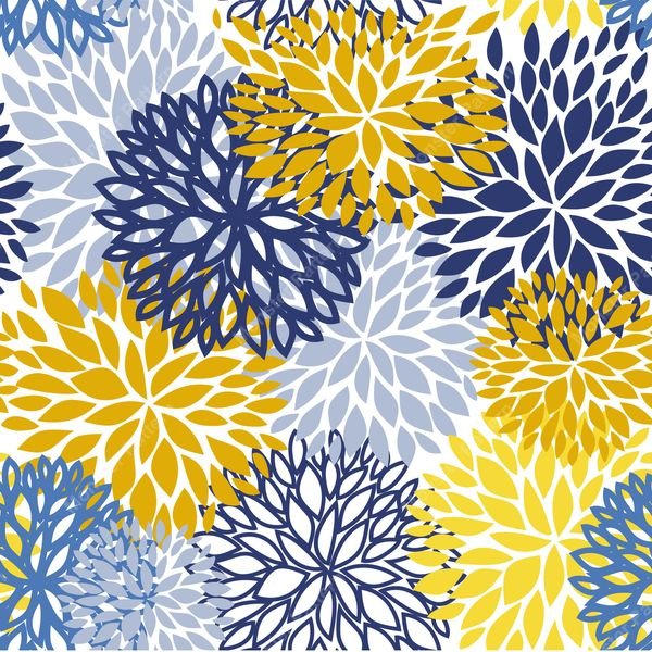 Floral Burst Pattern — original textile pattern for floral licensing