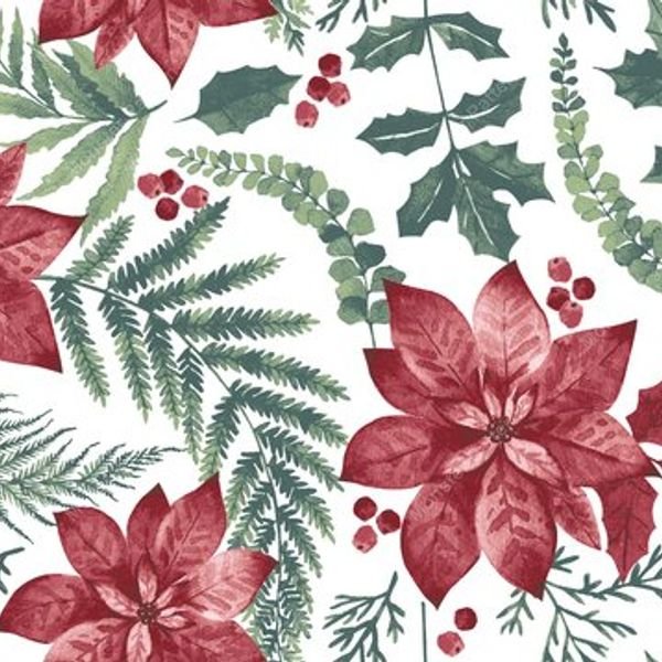 Pink Floral Border Pattern — original textile pattern for floral licensing