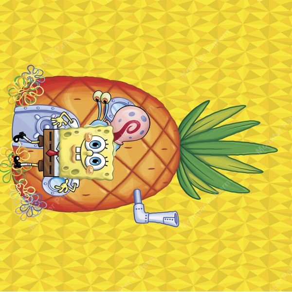 SpongeBob Pineapple Pattern — original textile pattern for lifestyle licensing
