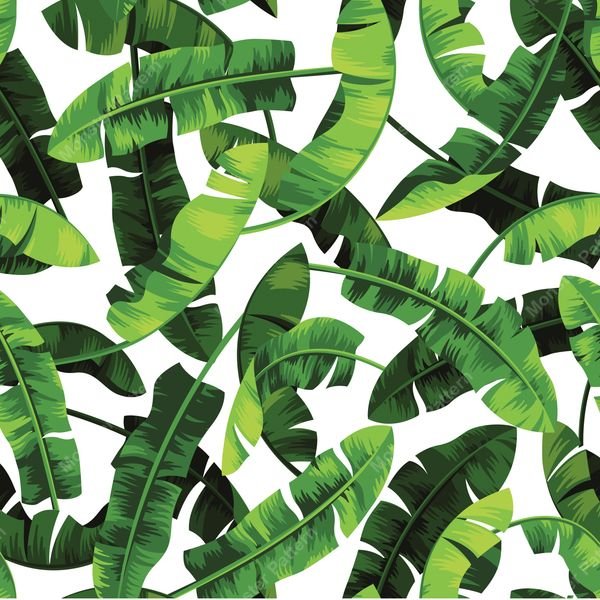 Tropical Leaf Pattern — original textile pattern for botanical licensing