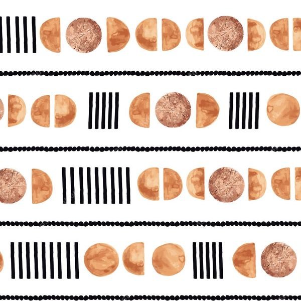 Celestial Moon Phases Pattern — original textile pattern for nursery licensing