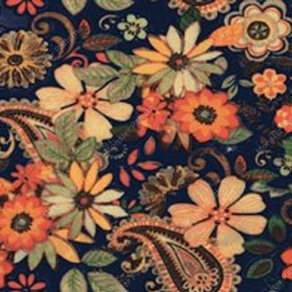 Floral Border Pattern — original textile pattern for floral licensing