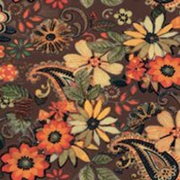 Floral Vine Repeat Pattern — original textile pattern for floral licensing