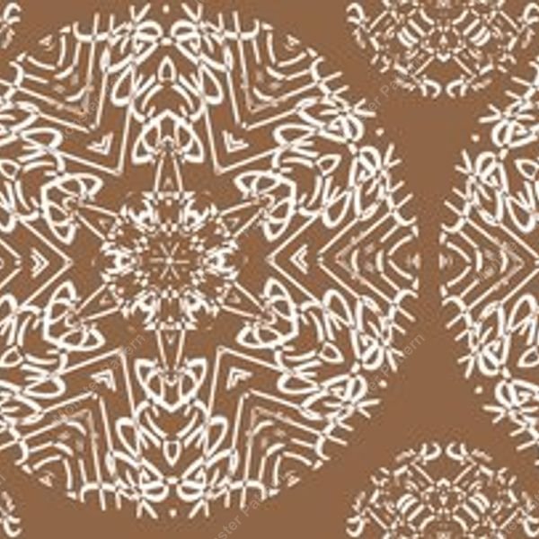 Circular Floral Repeat Pattern — original textile pattern for floral licensing