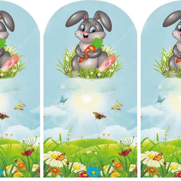 Cartoon Bunny Repeat Pattern — original textile pattern for nursery licensing