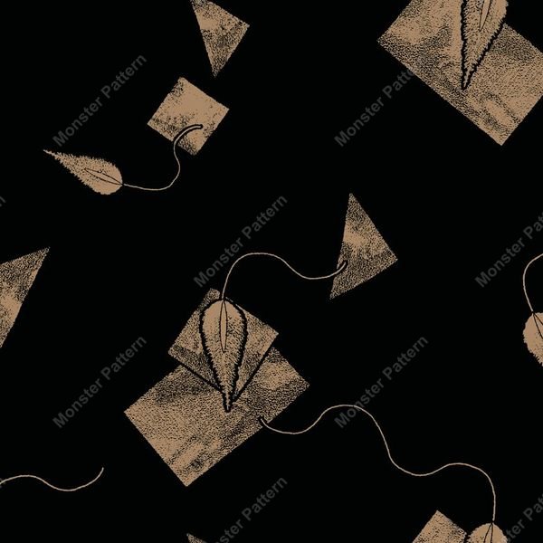 Kite and Leaf Pattern — original textile pattern for lifestyle licensing