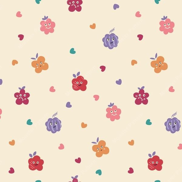 Colorful Floral Repeat Pattern — original textile pattern for floral licensing