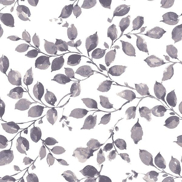 Blue Leaf Vine Pattern — original textile pattern for botanical licensing
