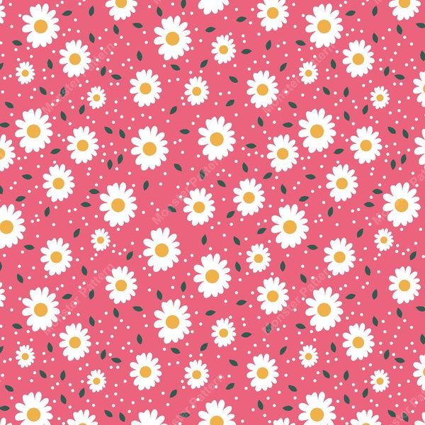 Daisy Floral Pattern — original textile pattern for floral licensing