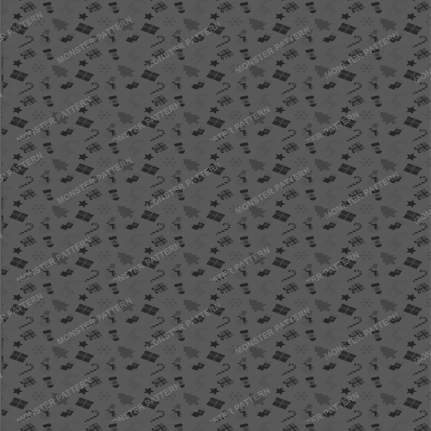 Holiday Icons Repeat Pattern — original textile pattern for nursery licensing