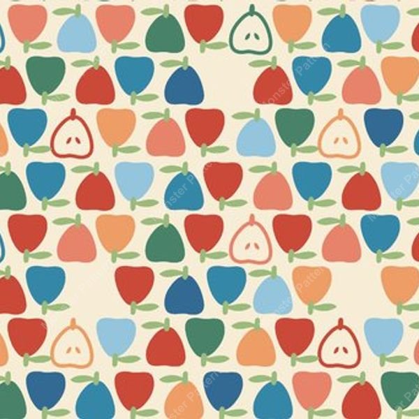 Floral Dots Repeat Pattern — original textile pattern for floral licensing