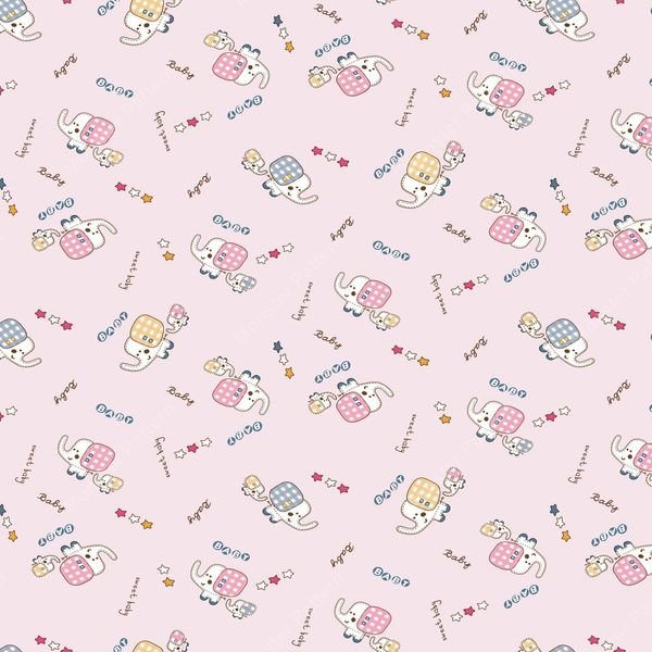 Cute Cartoon Characters Pattern — original textile pattern for nursery licensing