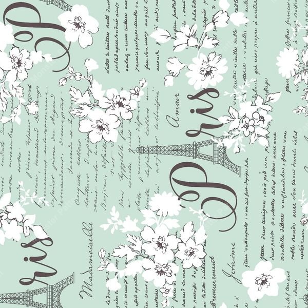Paris Floral Repeat — original textile pattern for floral licensing