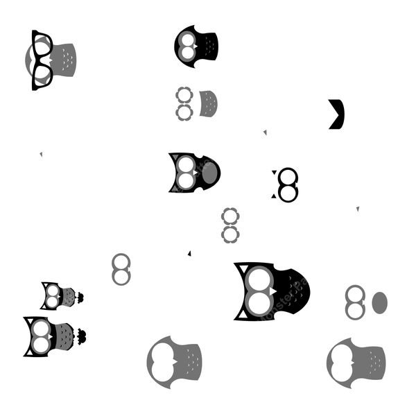Owl and Glasses Pattern — original textile pattern for nursery licensing