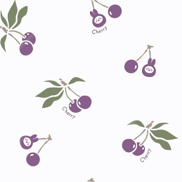 Cherry Bunny Pattern — original textile pattern for lifestyle licensing