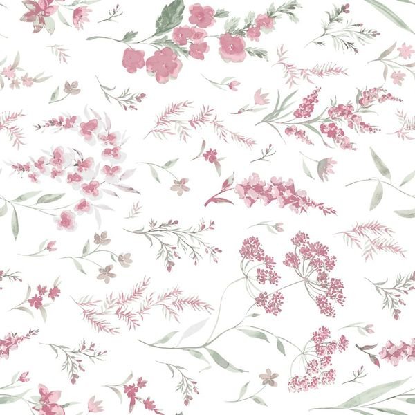 Lavender Floral Repeat — original textile pattern for floral licensing