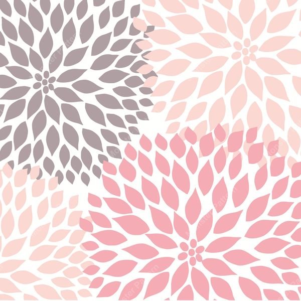 Floral Burst Pattern — original textile pattern for floral licensing