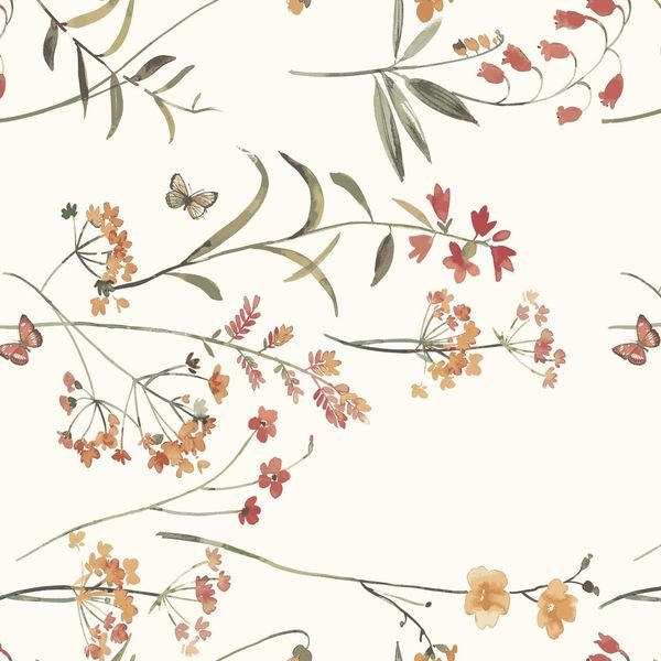 Floral Botanical Repeat — original textile pattern for nursery licensing