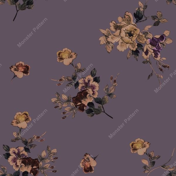 Floral Repeat Pattern — original textile pattern for floral licensing