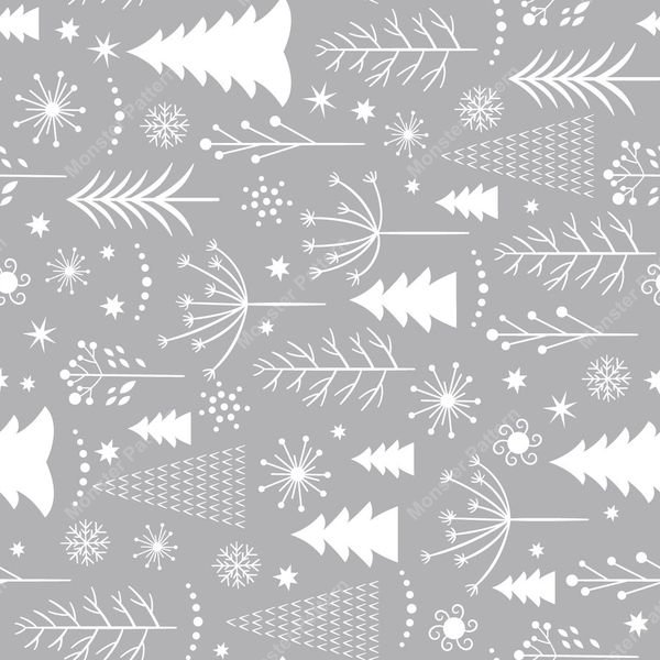 Winter Forest Pattern — original textile pattern for tabletop licensing