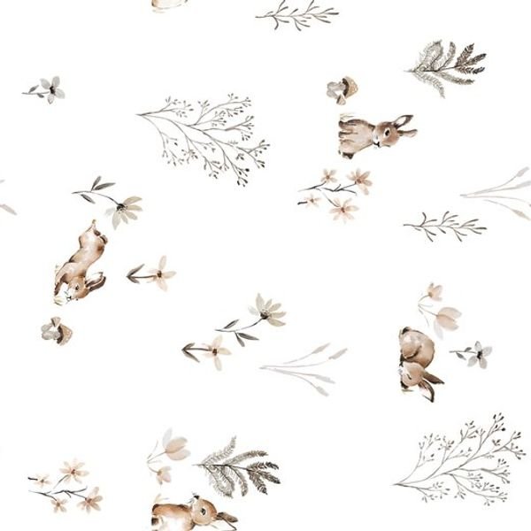 Small Animal Floral Pattern — original textile pattern for lifestyle licensing