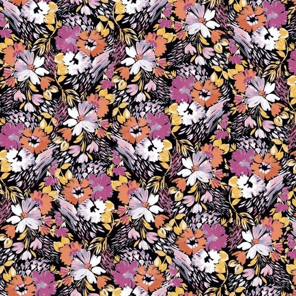 Floral Repeat Pattern — original textile pattern for floral licensing