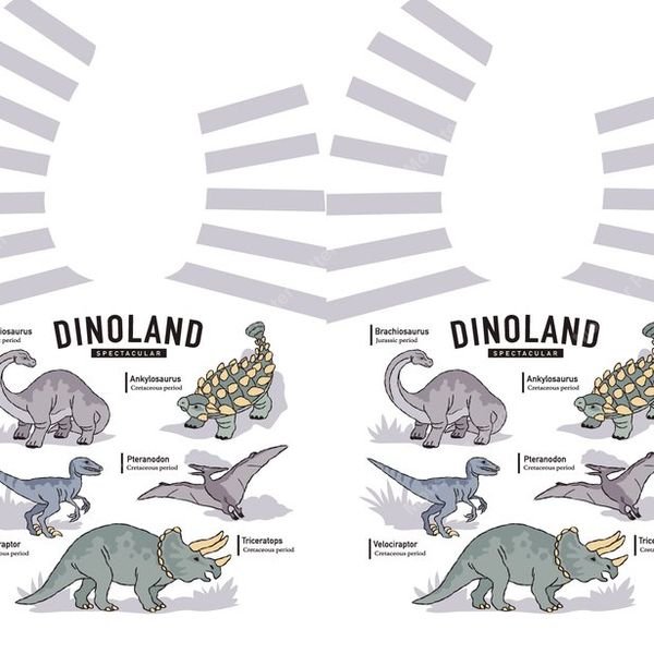 Dinosaur Repeat Pattern — original textile pattern for nursery licensing