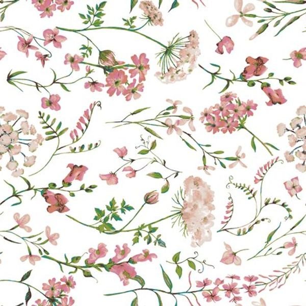 Floral Vine Repeat Pattern — original textile pattern for floral licensing