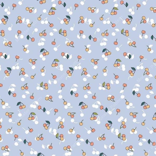 Small Floral Repeat Pattern — original textile pattern for floral licensing
