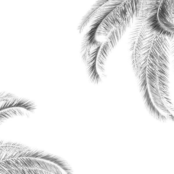 Palm Frond Repeat Pattern — original textile pattern for botanical licensing