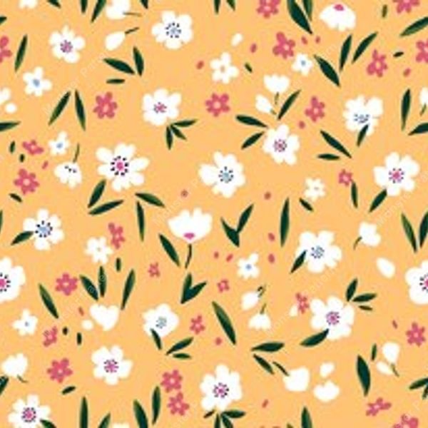 Small Floral Repeat Pattern — original textile pattern for floral licensing
