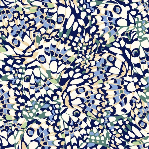 Butterfly Wing Pattern — original textile pattern for nursery licensing