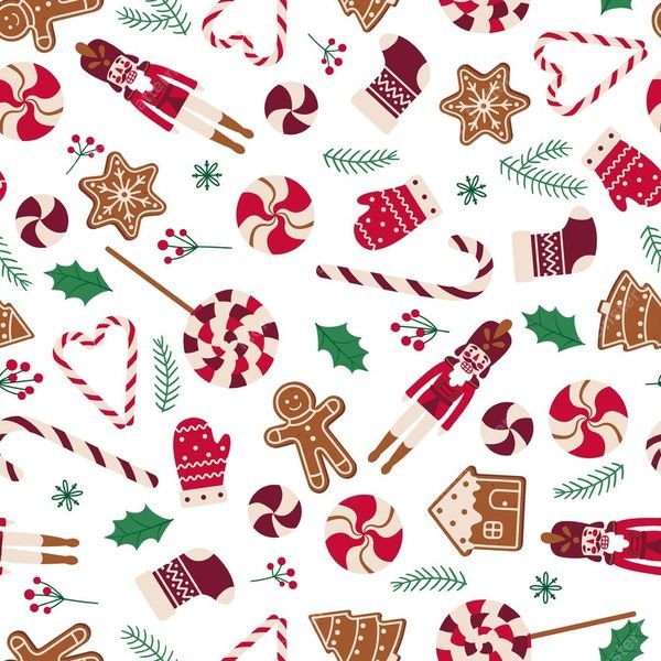 Christmas Pattern — original textile pattern for nursery licensing
