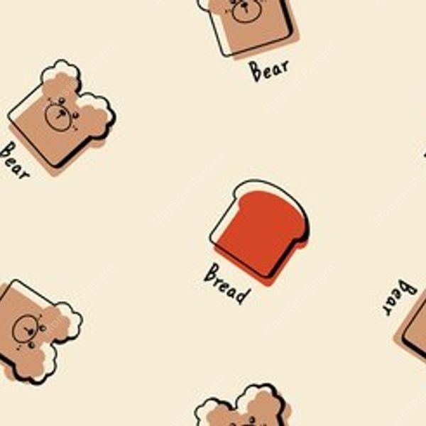 Elephant and Heart Pattern — original textile pattern for nursery licensing