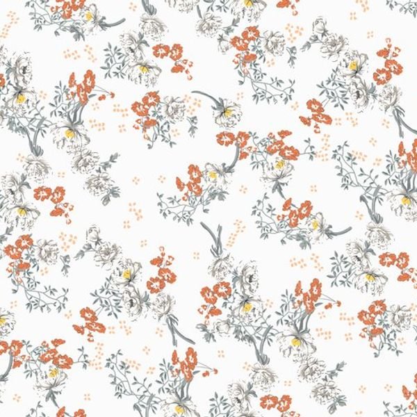 Small Floral Repeat Pattern — original textile pattern for floral licensing